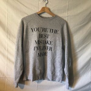 Ariana Grande lyric sweatshirt